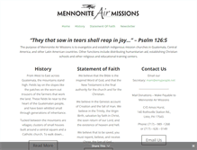 Tablet Screenshot of mennoniteairmissions.org